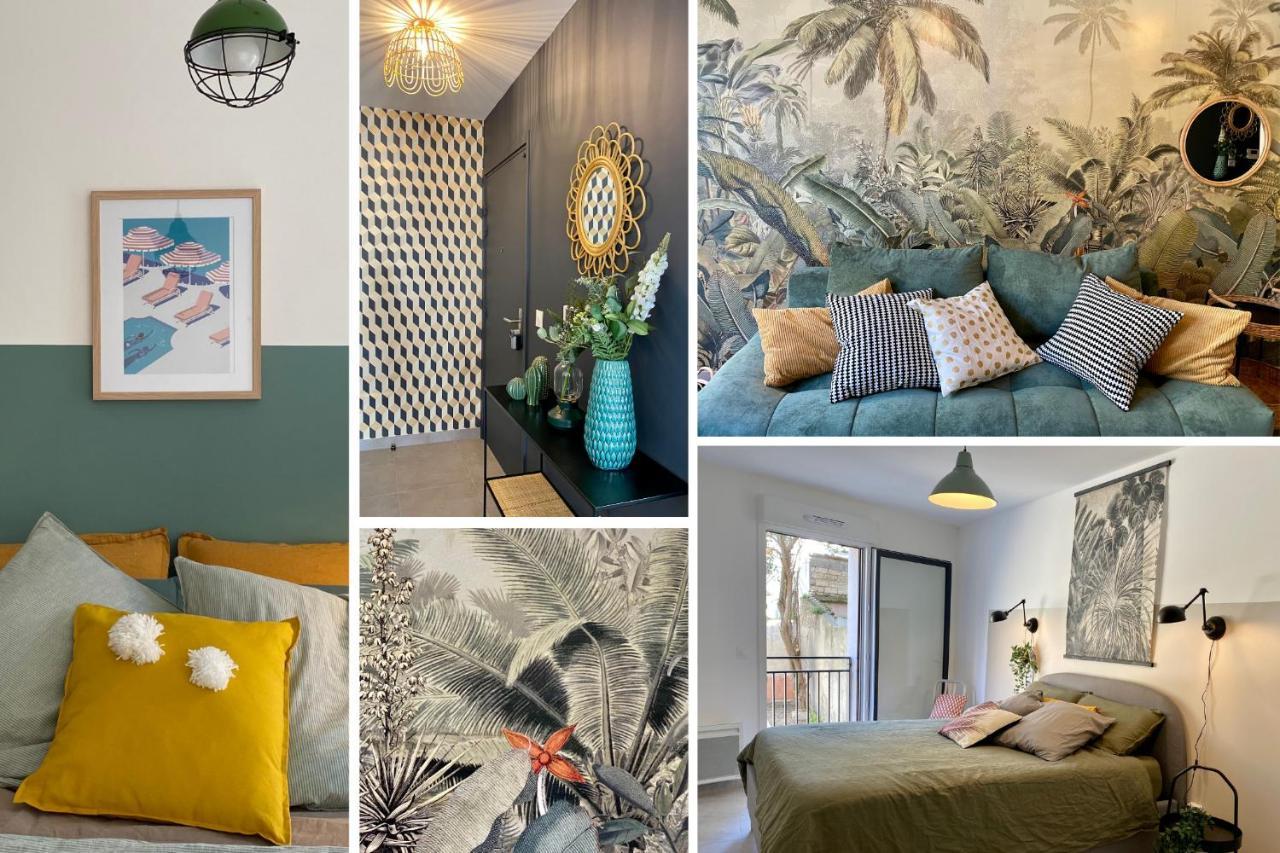 Nouveau - Jungle Montpeul - Clim - Wifi Fibre - Netflix - 5' Du Centre Et Gare - Parking - Loggia - 15' Des Plages 몽펠리에 외부 사진