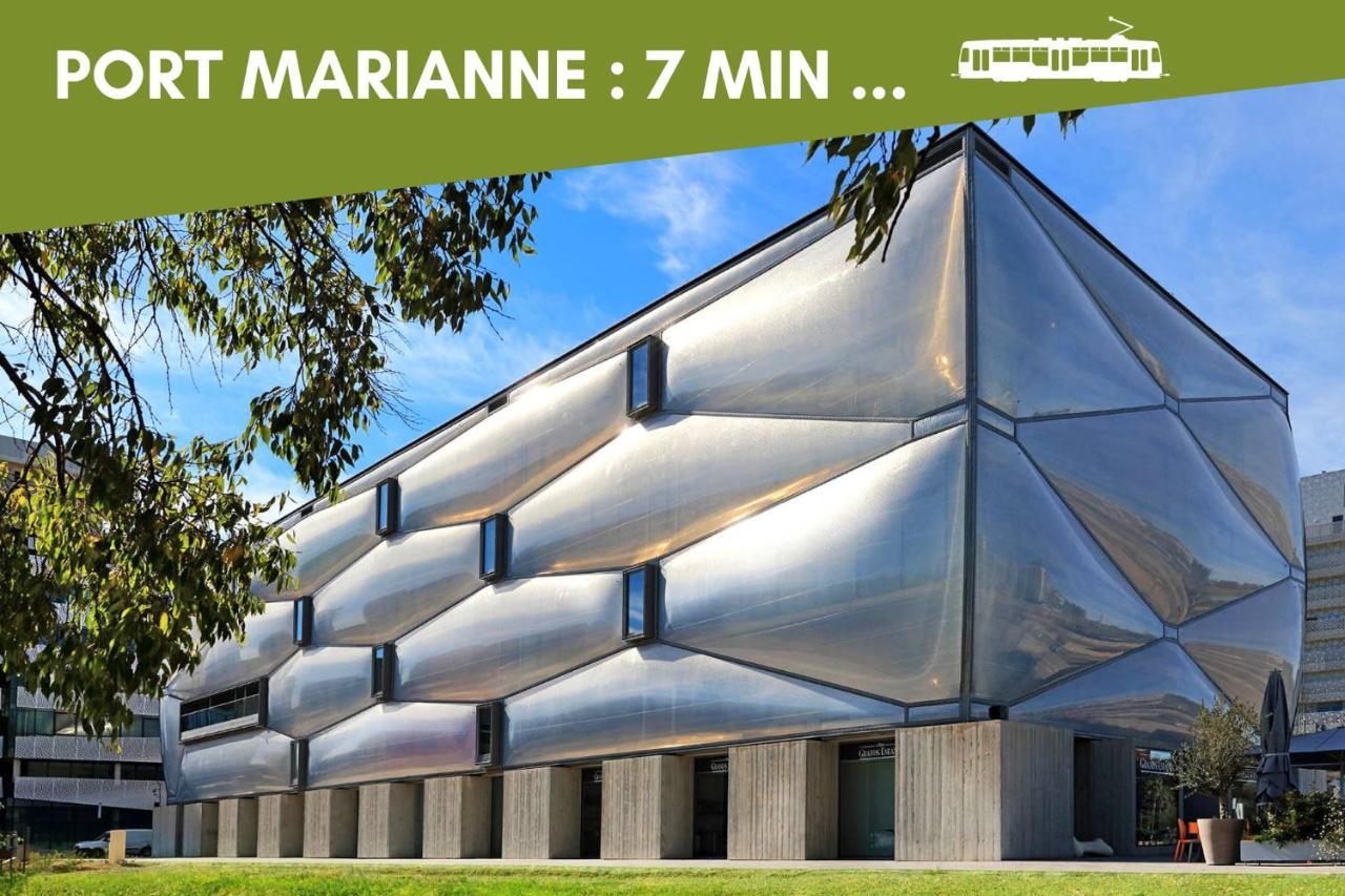 Nouveau - Jungle Montpeul - Clim - Wifi Fibre - Netflix - 5' Du Centre Et Gare - Parking - Loggia - 15' Des Plages 몽펠리에 외부 사진