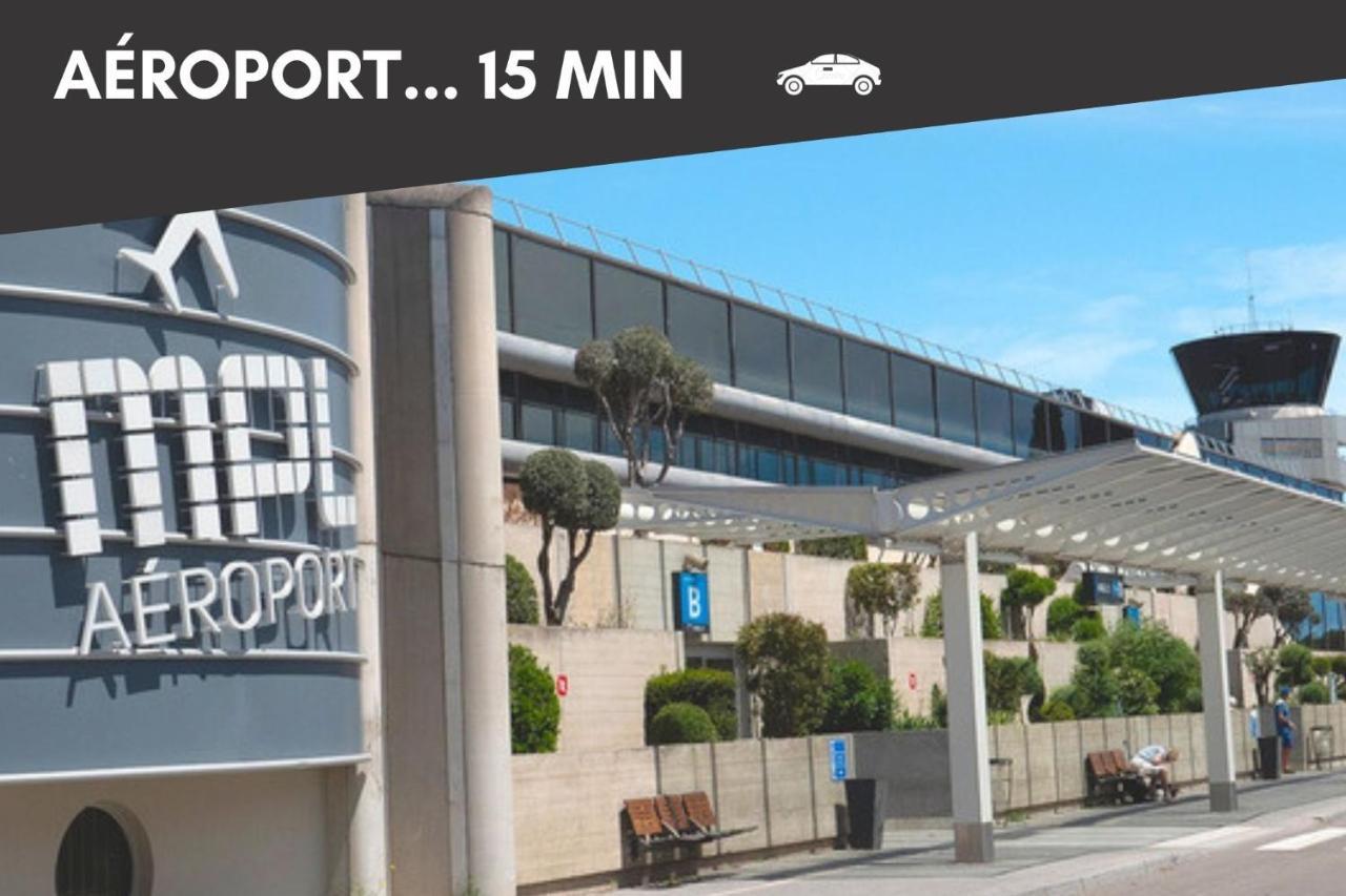 Nouveau - Jungle Montpeul - Clim - Wifi Fibre - Netflix - 5' Du Centre Et Gare - Parking - Loggia - 15' Des Plages 몽펠리에 외부 사진